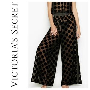 Victoria's Secret Polka Dot Sheer Slip-on Pajama Pants